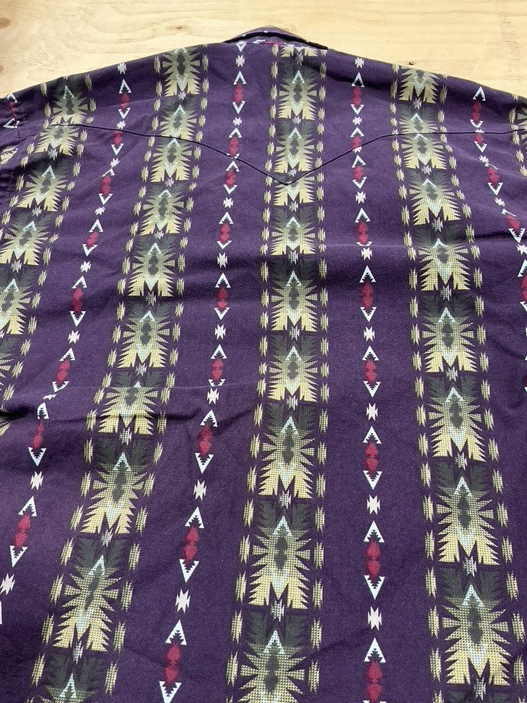 Western Top – Panhandle Slim Ladies, Plum/White/Brown, LT | Used
