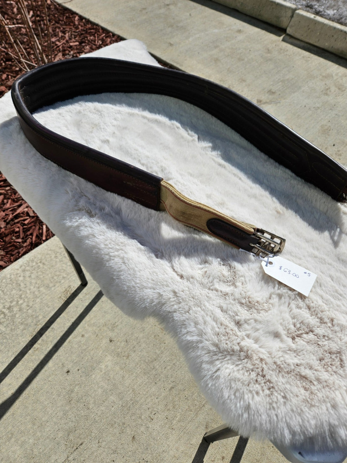 English Girth – Leather, Brown, 54" | Used