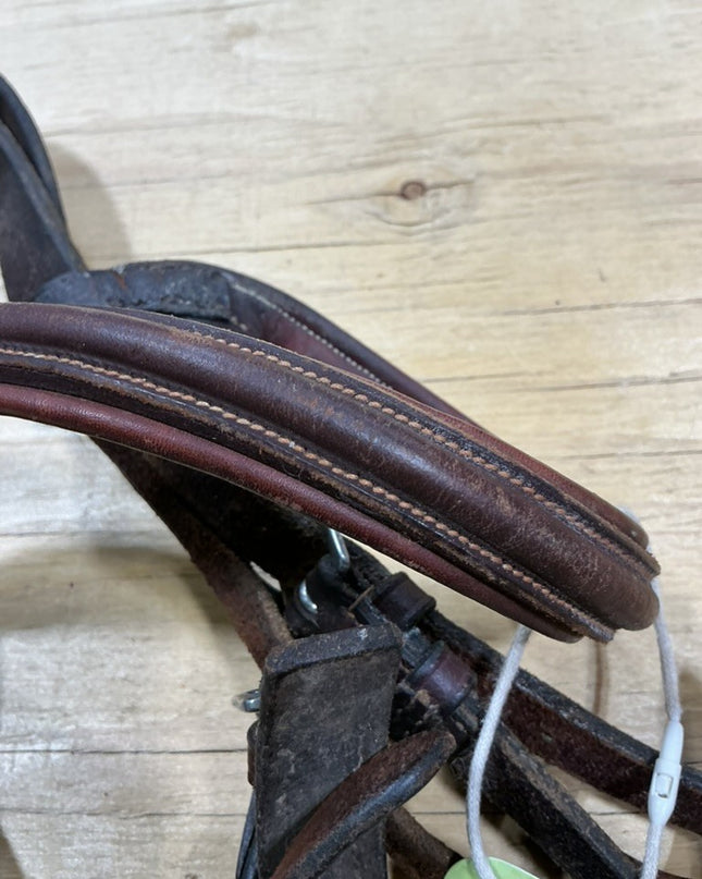 English Bridle – with Twisted Snaffle 5" (Rein Braiding Needs Repair) | Used