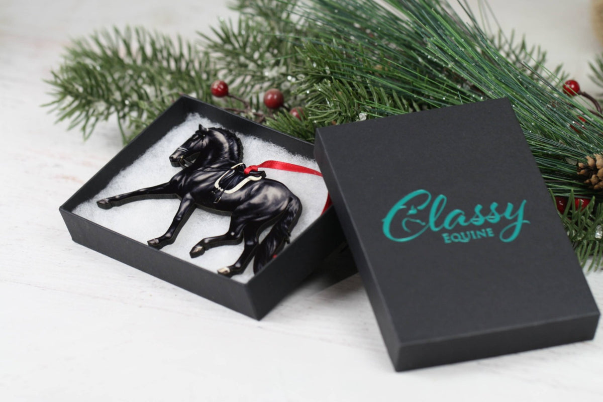 Ornament – Dressage Horse, Black | New