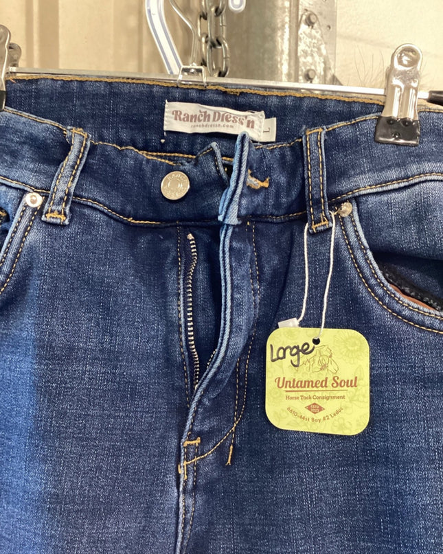 Jeans – Ranch Dress'n Signature Trouser Fleece Lined, Large 10/12 x 36L | Used, Like New
