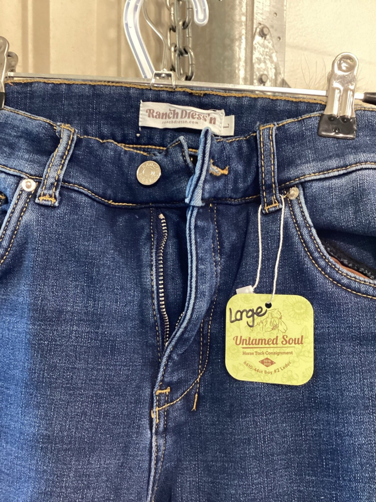 Jeans – Ranch Dress'n Signature Trouser Fleece Lined, Large 10/12 x 36L | Used, Like New