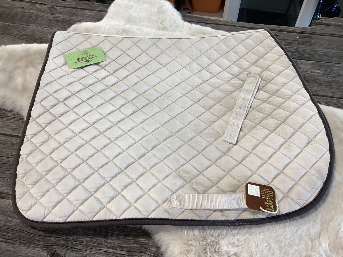 English Saddle Pad – White, Full (D) | Used