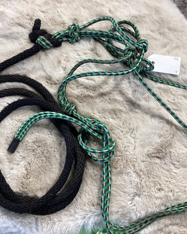 Halter – Rope, Green with Black Lead (A) | Used