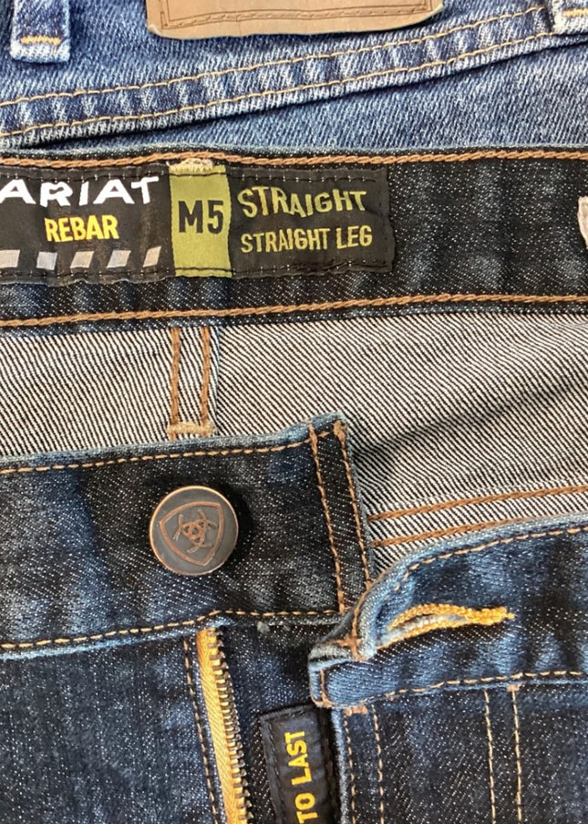 Jeans – Ariat Rebar Straight Leg, 40x30 | Used