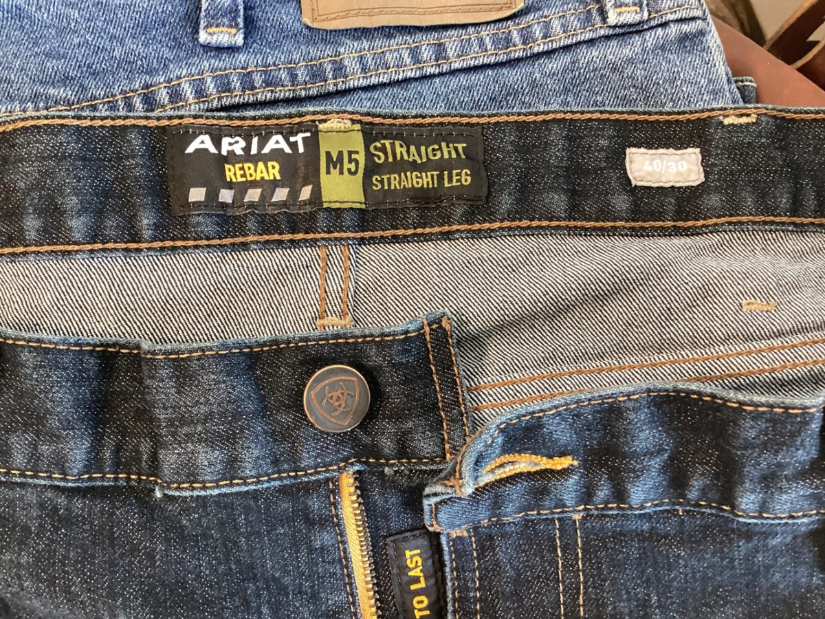 Jeans – Ariat Rebar Straight Leg, 40x30 | Used