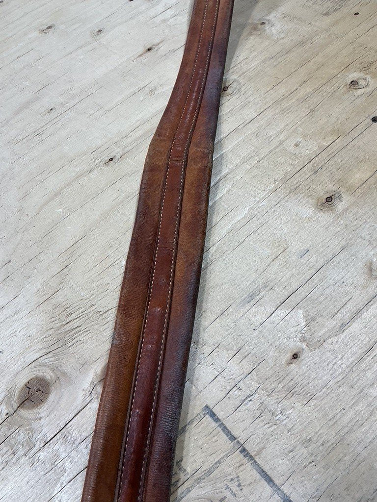English Girth – Leather, Elastic Ends, 54" (Stretched) | Used