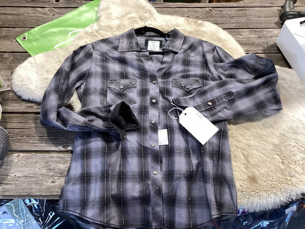 Western Shirt – Panhandle, Black, Large | Used