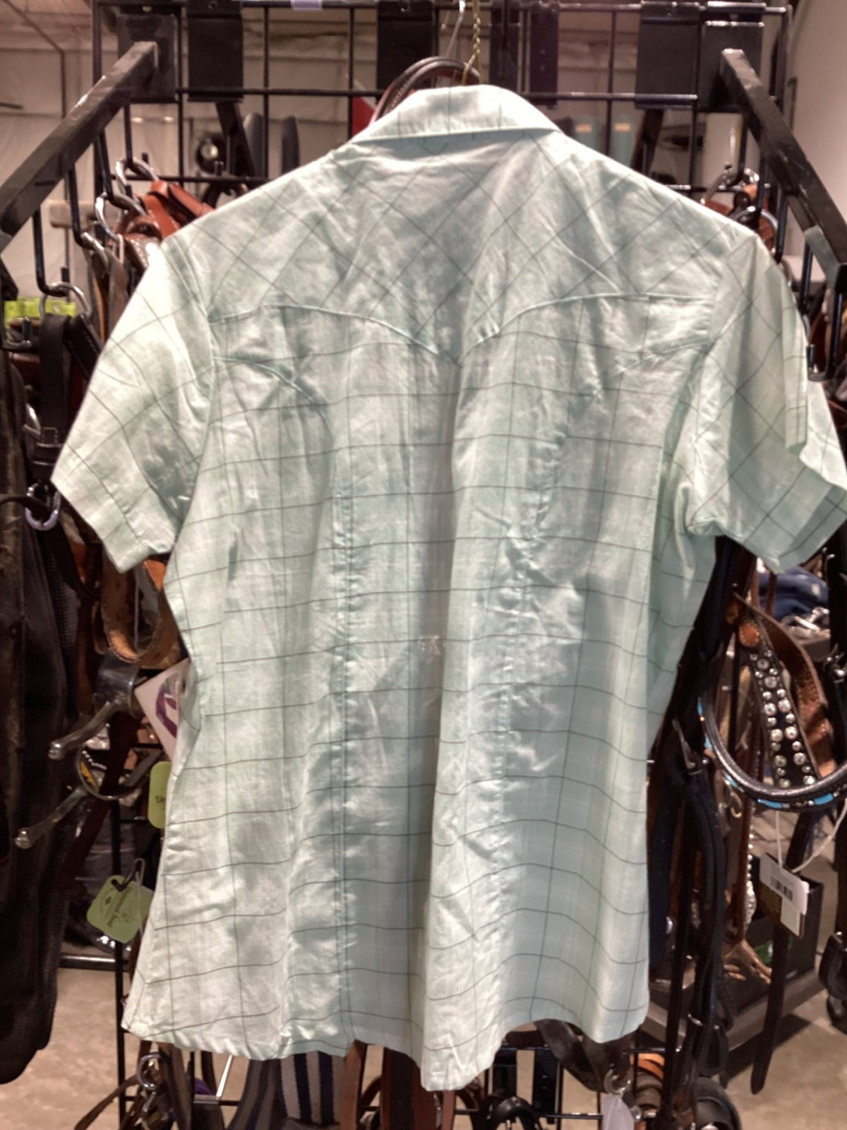 Western Shirt – Wrangler, Teal Short Sleeve, Medium | New with Tags
