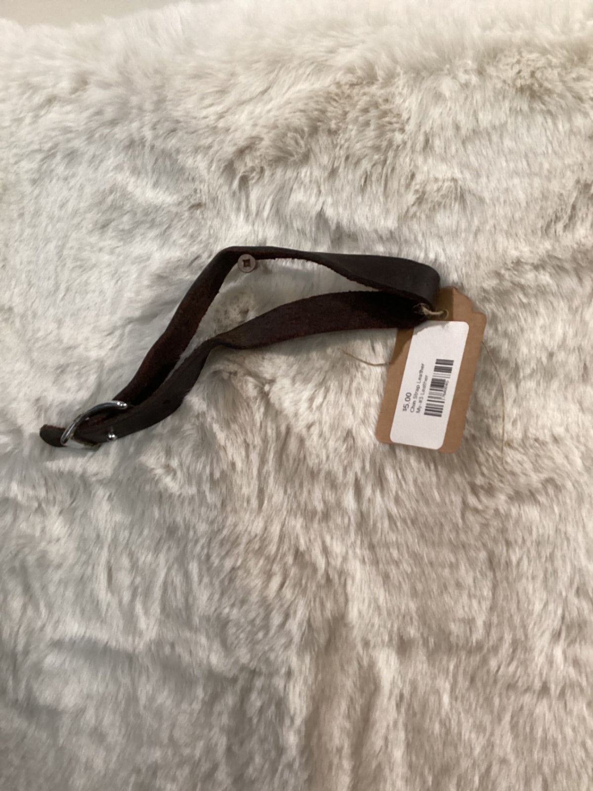 Chin Strap – Leather, Dark Brown | Used