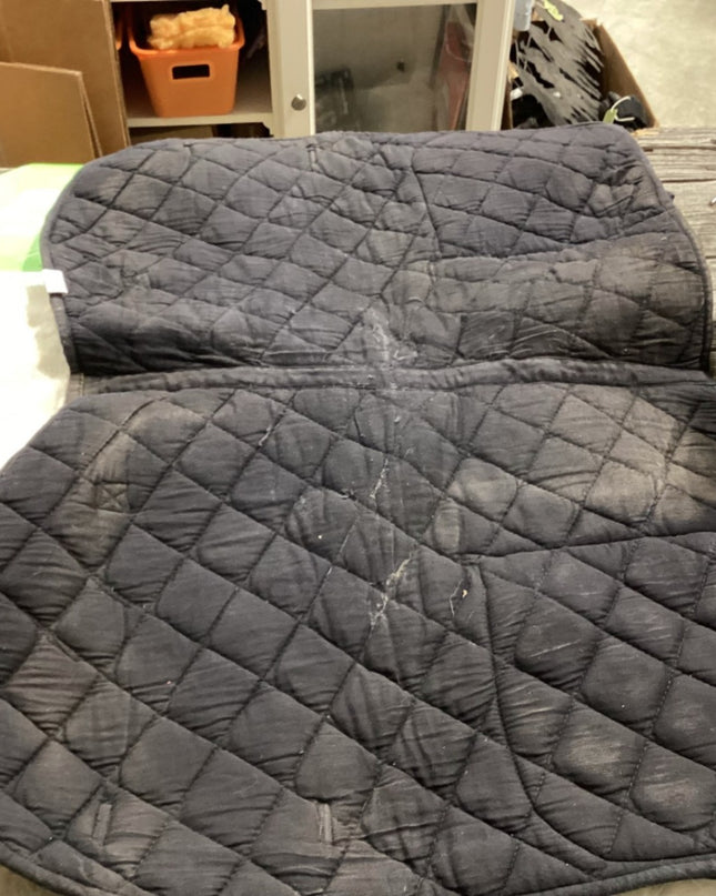 English Saddle Pad – Black with Back Pockets | Used