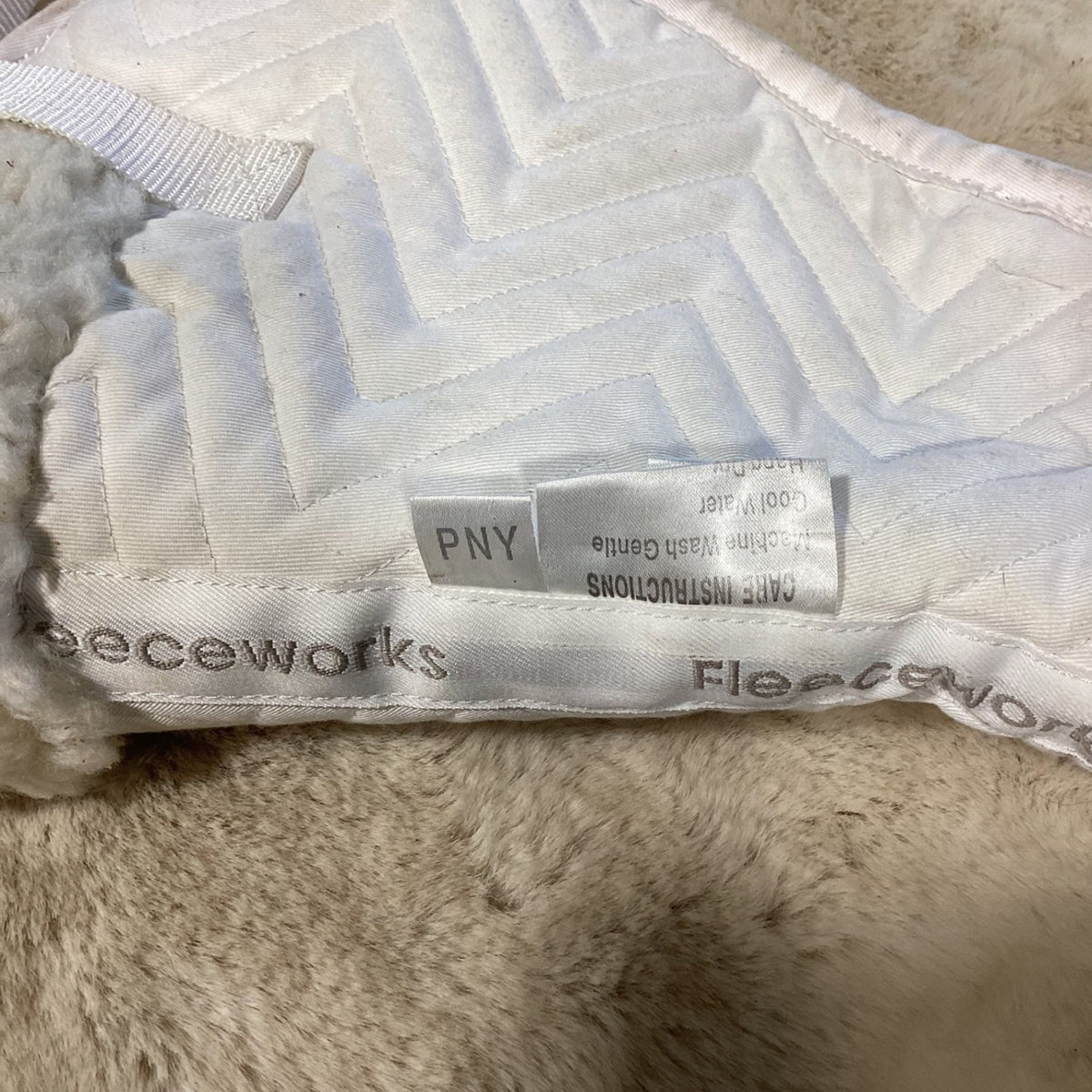 English 1/2 Saddle Pad – White, Pony | Used