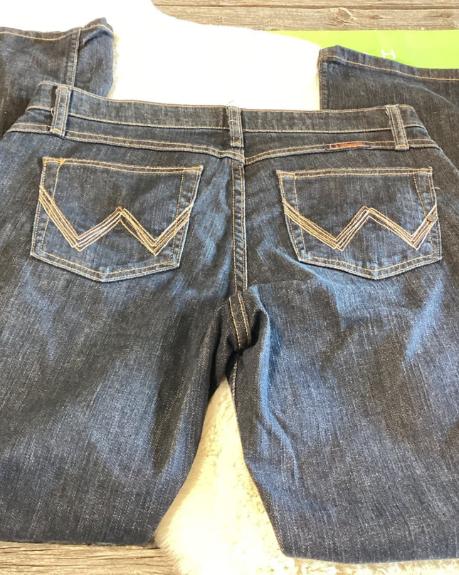 Jeans – Wrangler Q-Baby, Dark Blue, 9/10x34 | Used