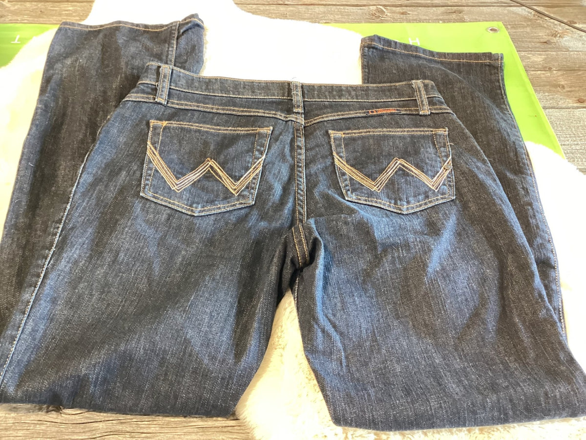 Jeans – Wrangler Q-Baby, Dark Blue, 9/10x34 | Used