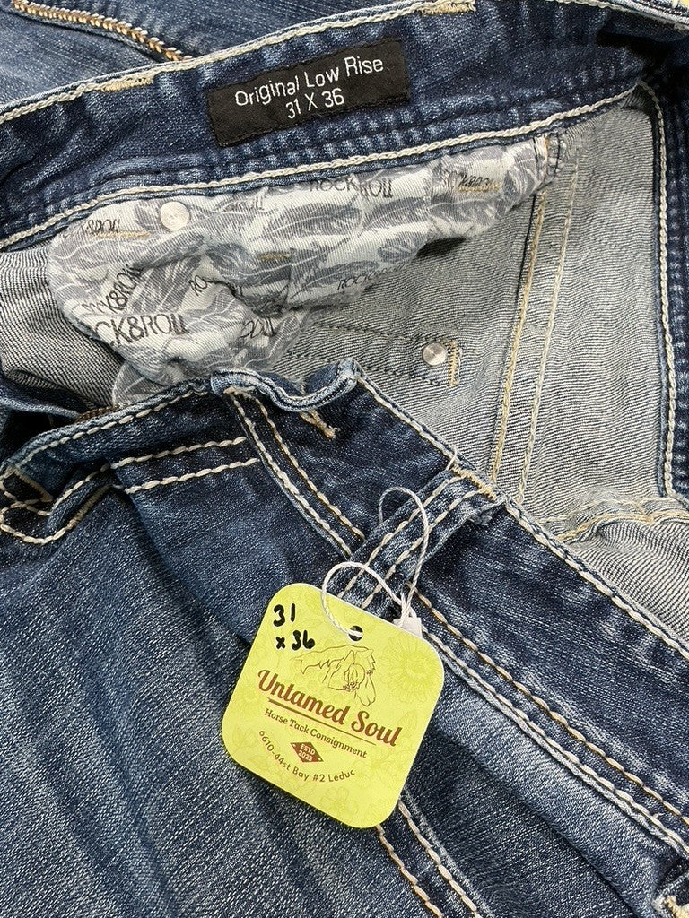 Jeans – Rock & Roll Ladies Original Low Rise, 31x36 | Used
