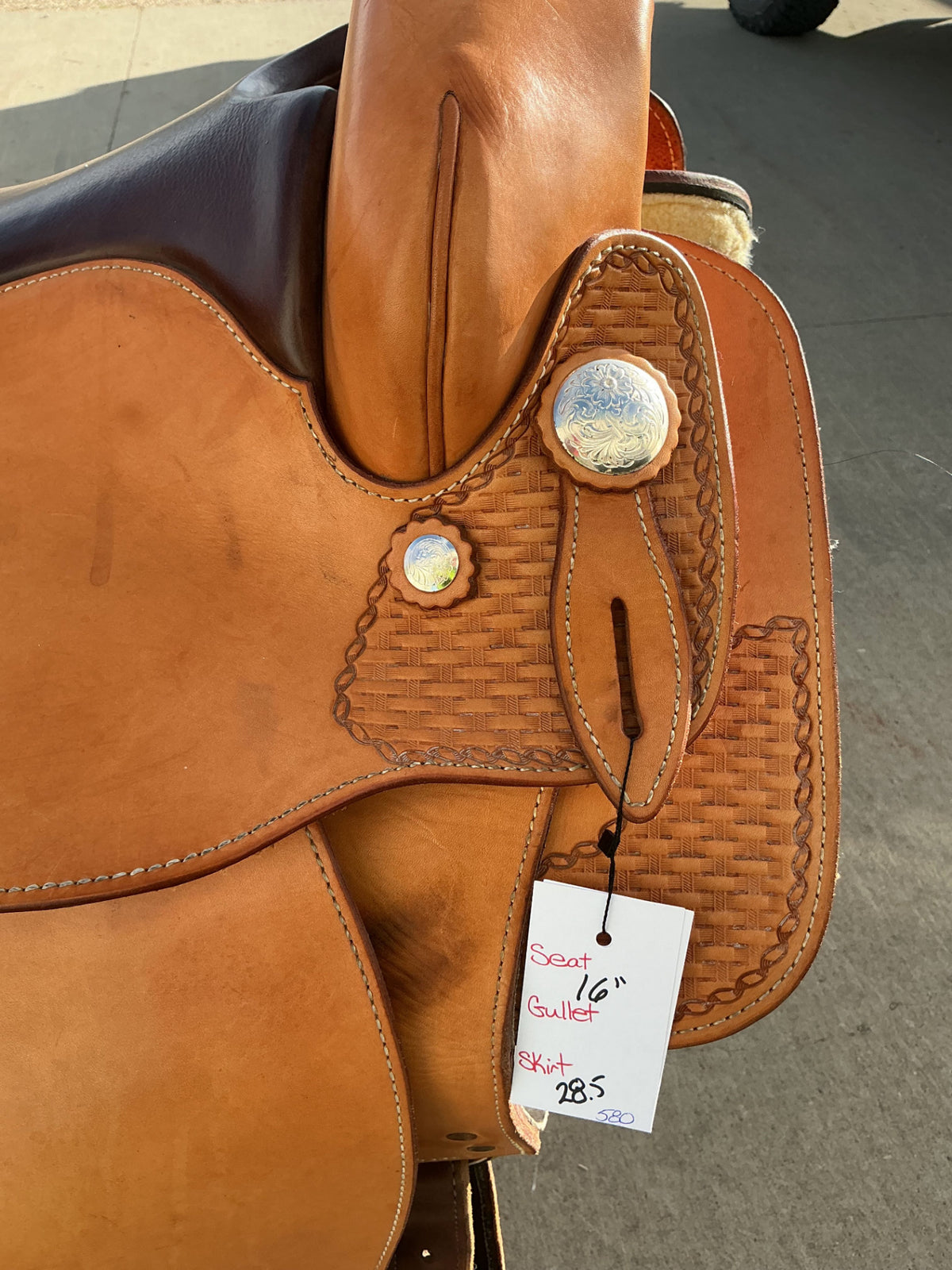 Western Saddle S16" Ortho Flex 