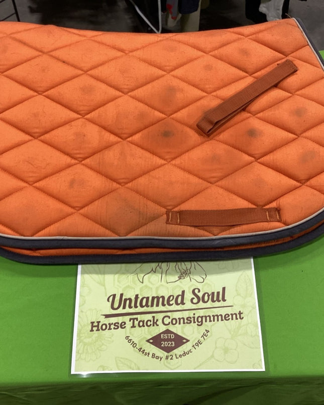 English Saddle Pad – Shedrow, Orange | Used