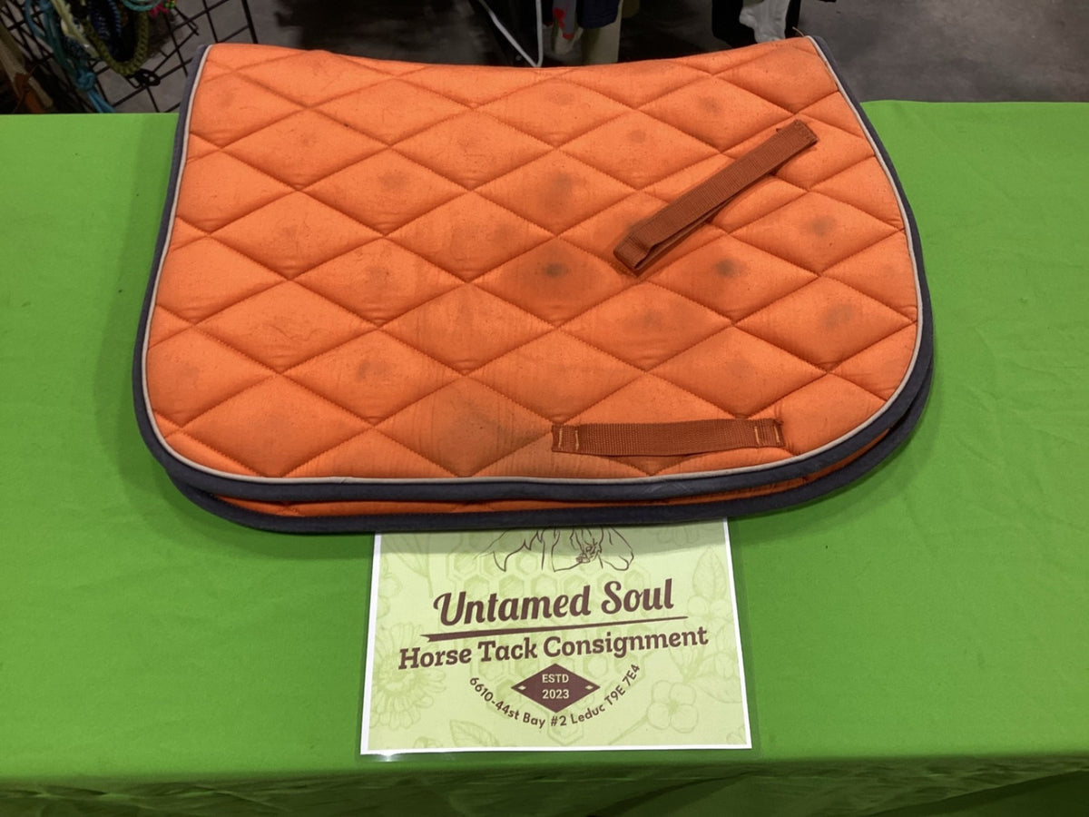 English Saddle Pad – Shedrow, Orange | Used