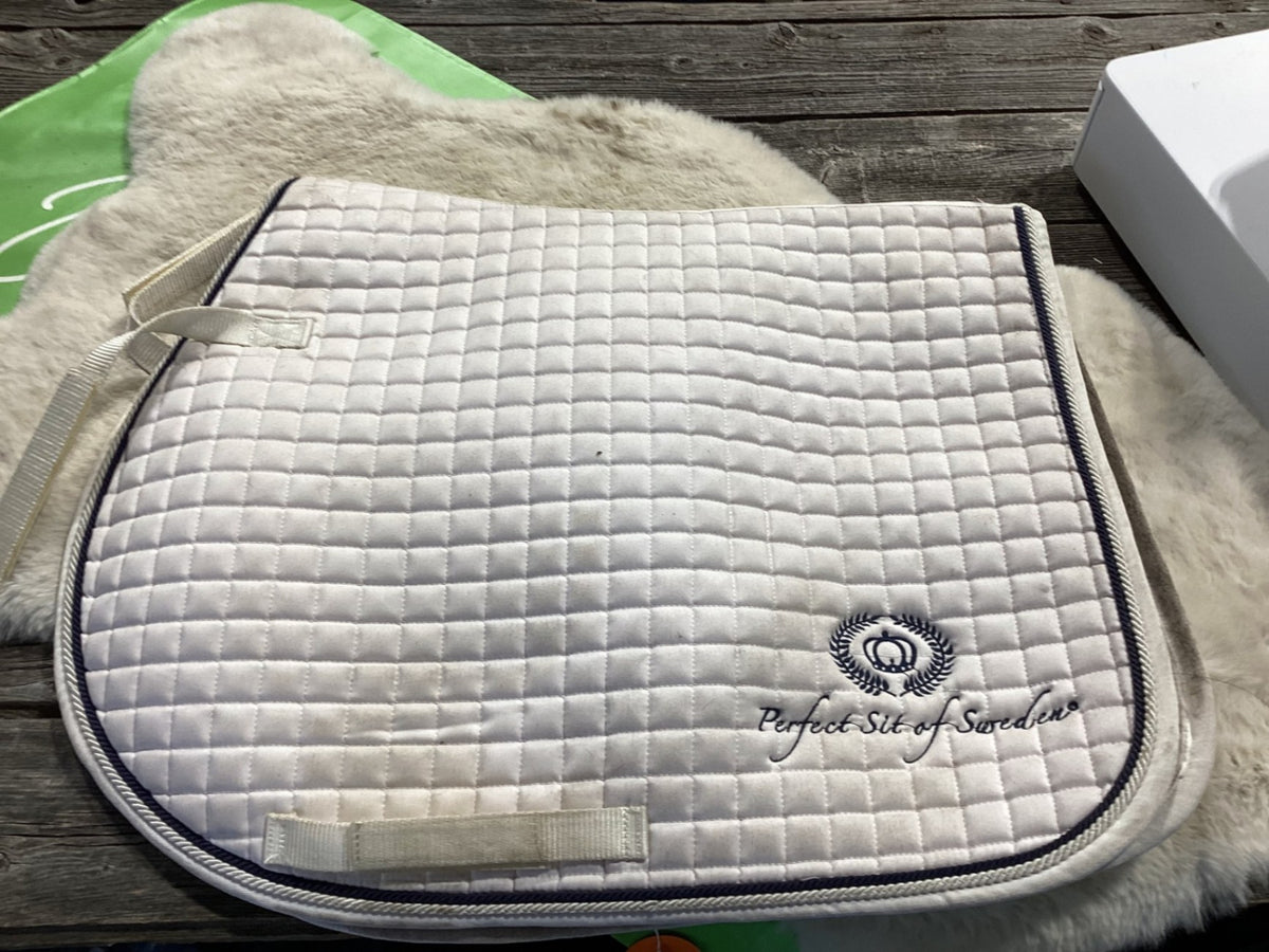 English Saddle Pad – White, Full (B) | Used