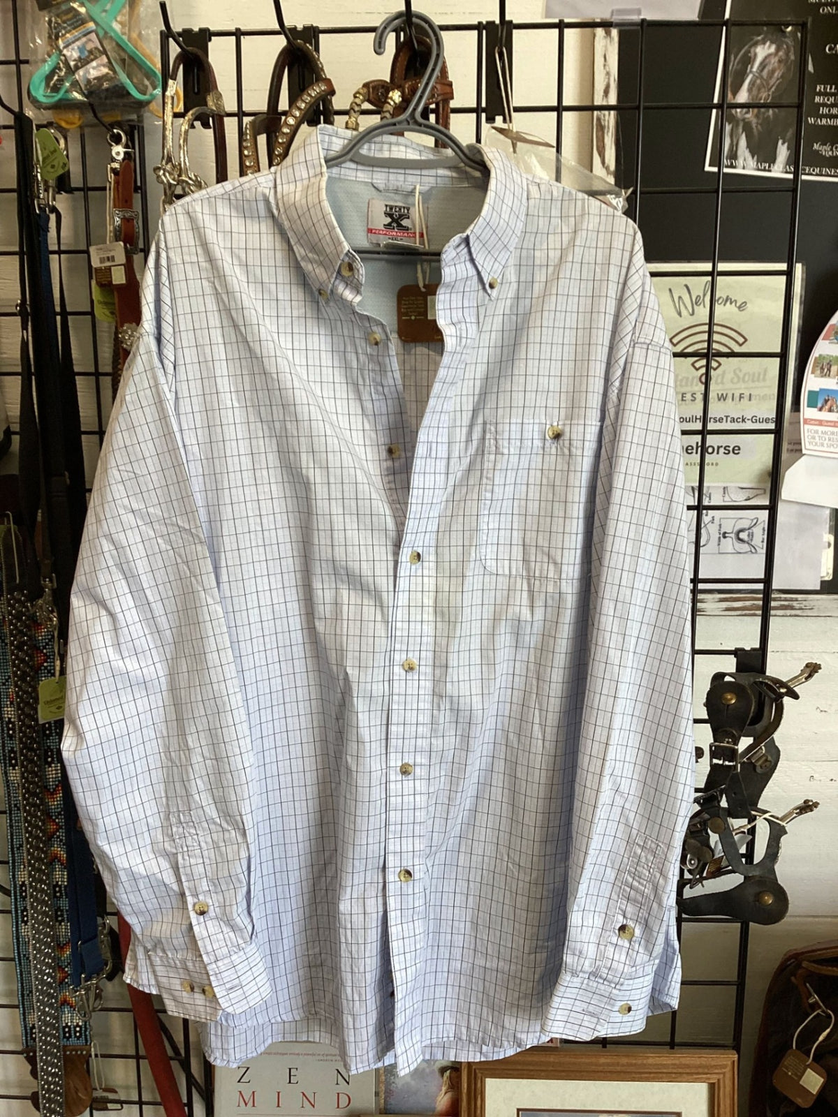 Western Shirt – Twenty X, Light Blue, XXL | Used, Like New