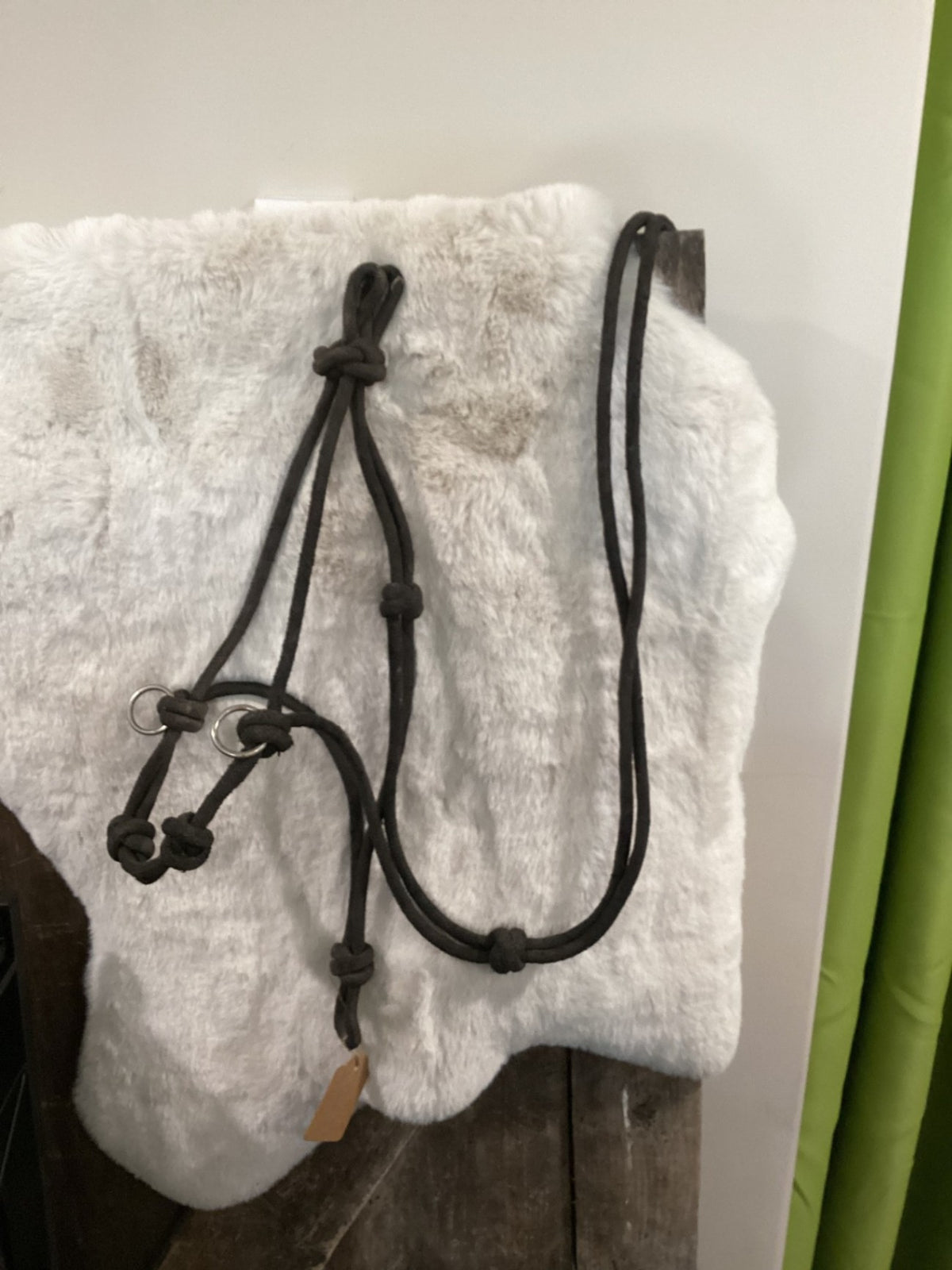 Halter – Rope, Black with Clips | Used