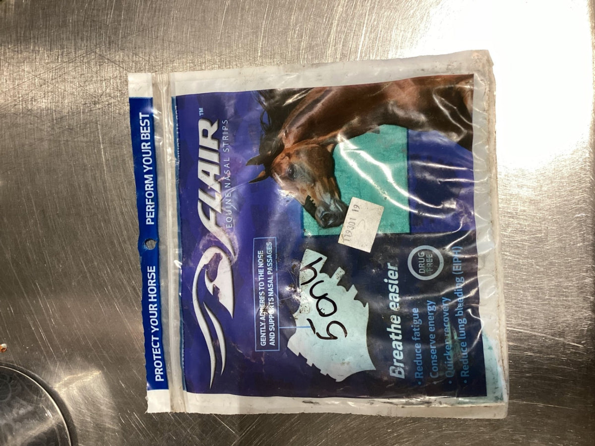 Nasal Strips – Flair, Teal (Open Package, 5 Strips) | Used