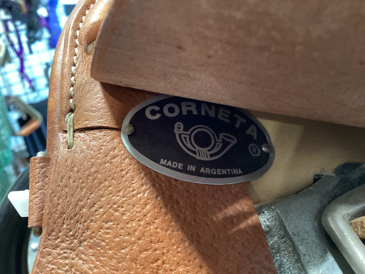 English Saddle – Corneta S15" G5" with Girth & Stirrups | Used