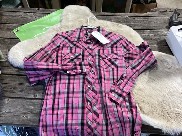 Western Shirt – Cruel Girl, Pink, Large | Used