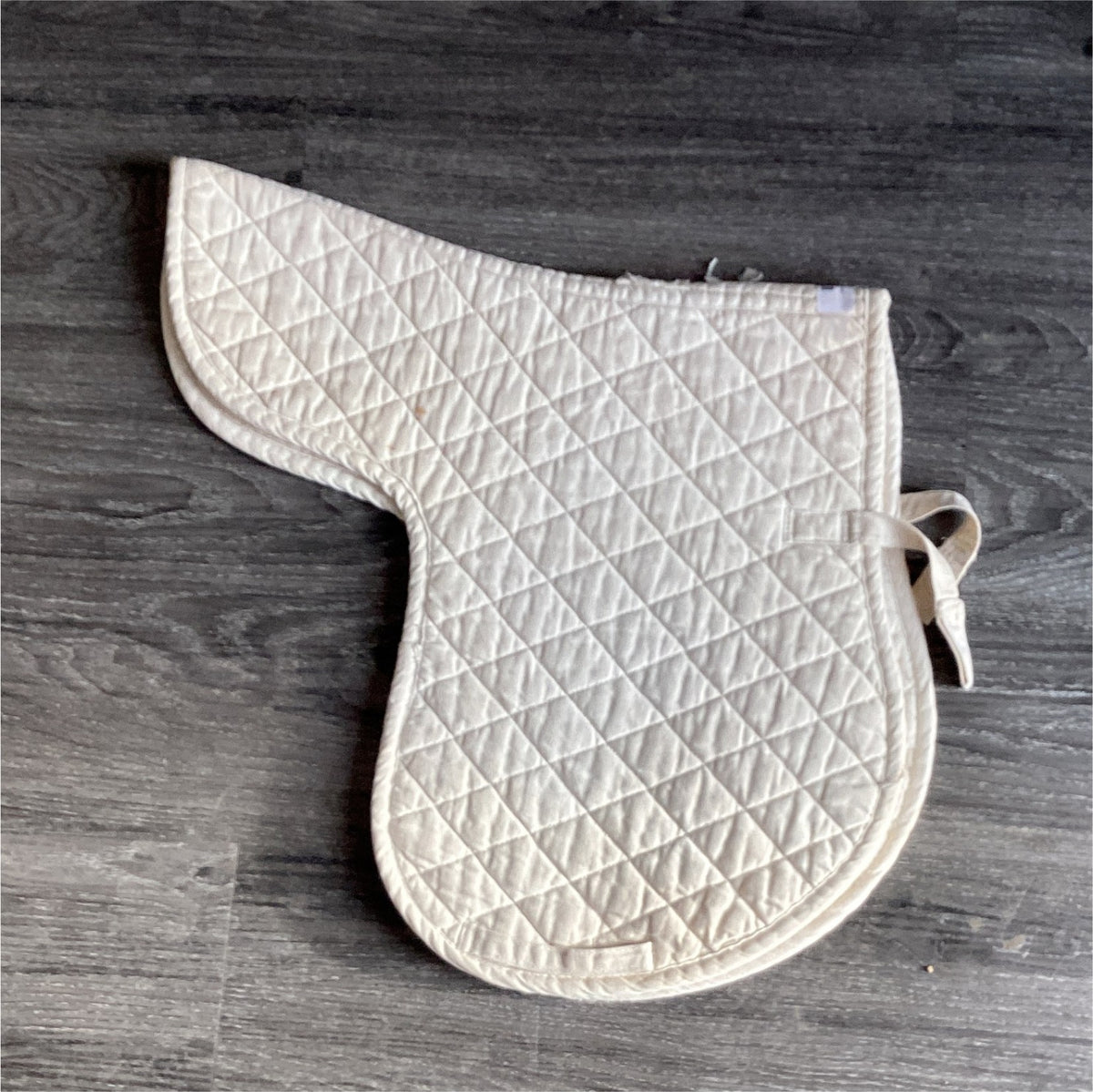 English 1/2 Saddle Pad – Quilted, Cream | Used