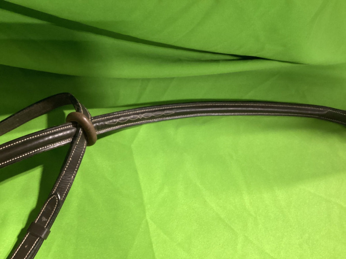 English Breast Collar – White Stitching | Used