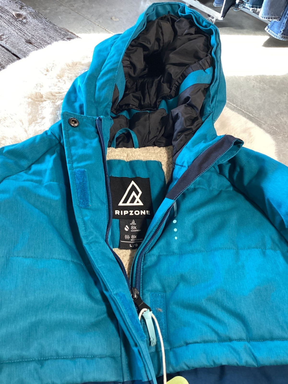 Winter Jacket – Ripzone, Blue, Youth Large | Used