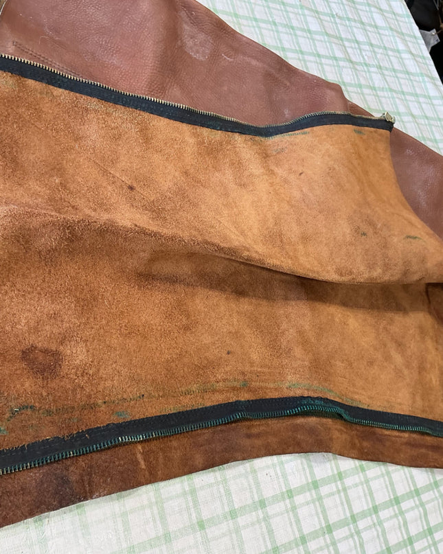 western chink chaps brown leather 