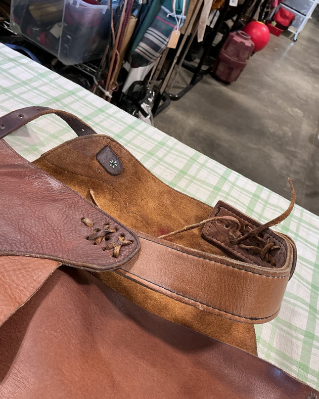 western chink chaps brown leather 