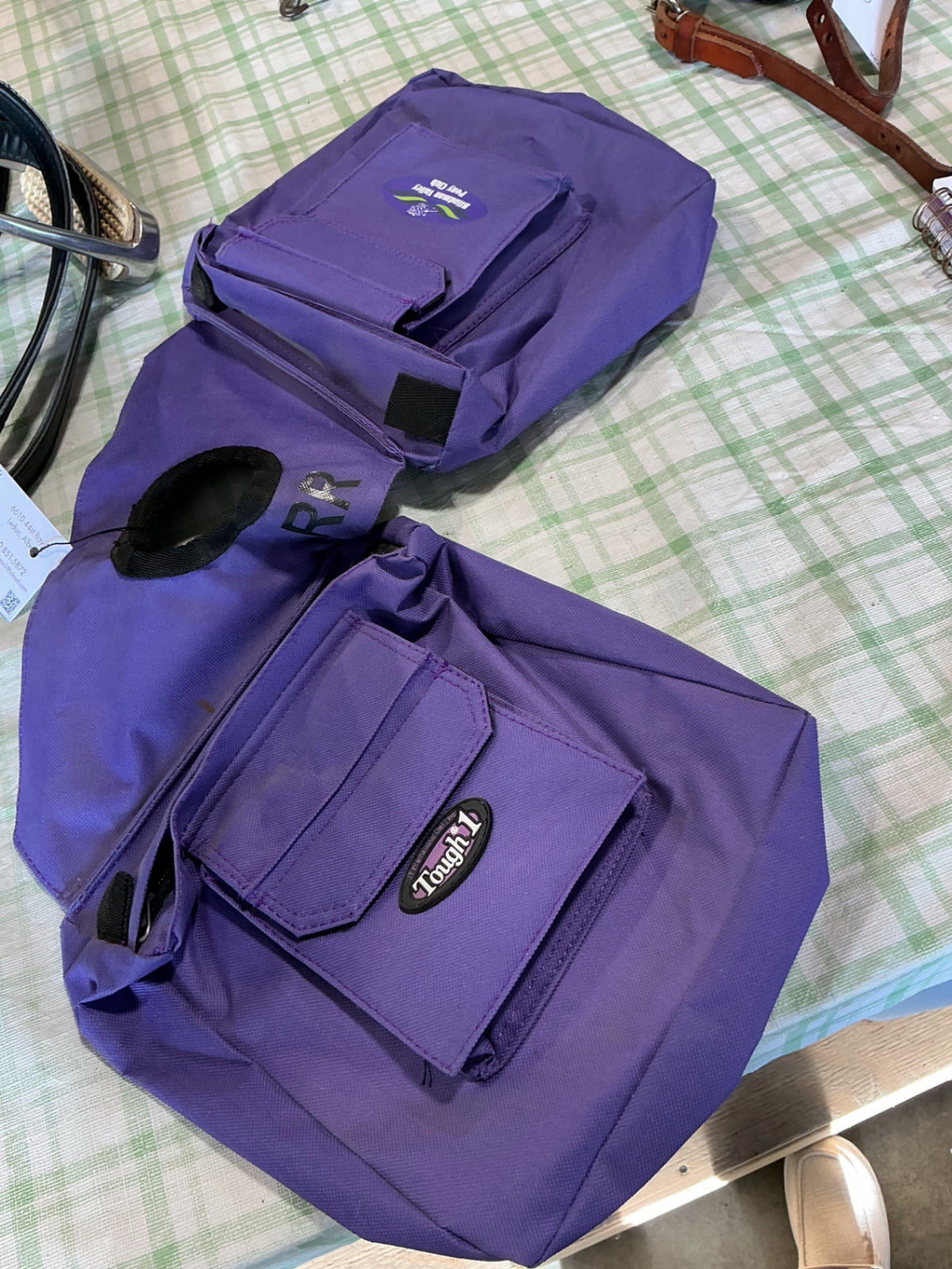 horn bags purple 