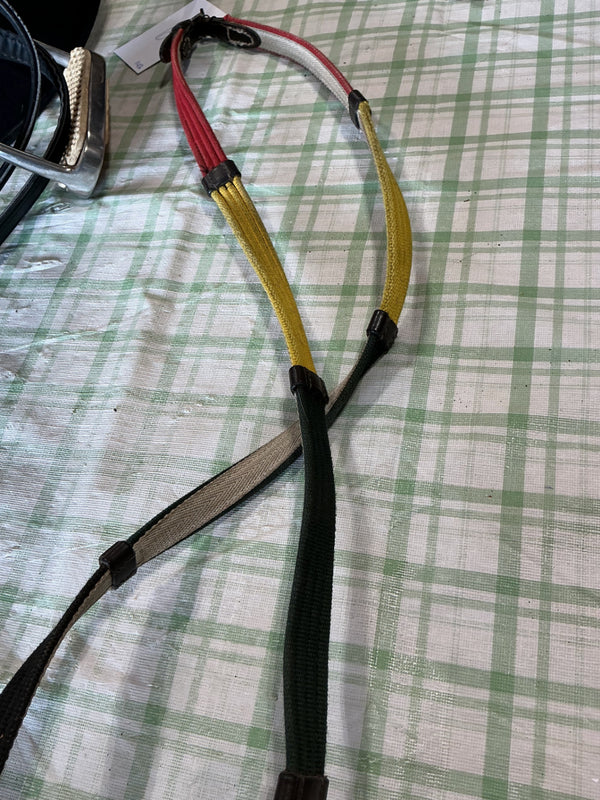 English Reins – Nylon, Rainbow, Short | Used, Good