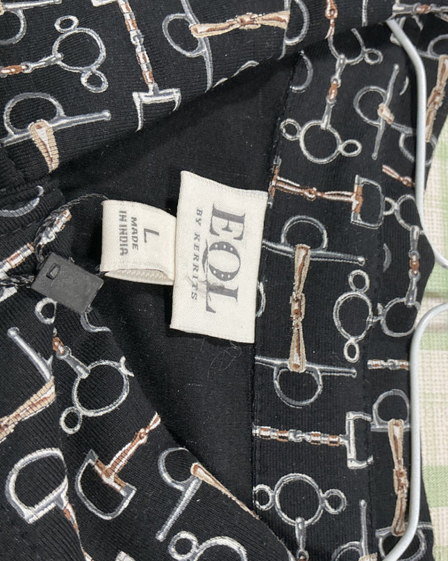 buton up shirt black large 