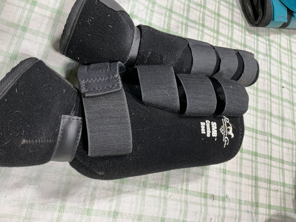 Splint Boots – Professional's Choice with Bell Boots Attached, Black Felt, Medium to Large (Est.) (4) | Used, Very Good
