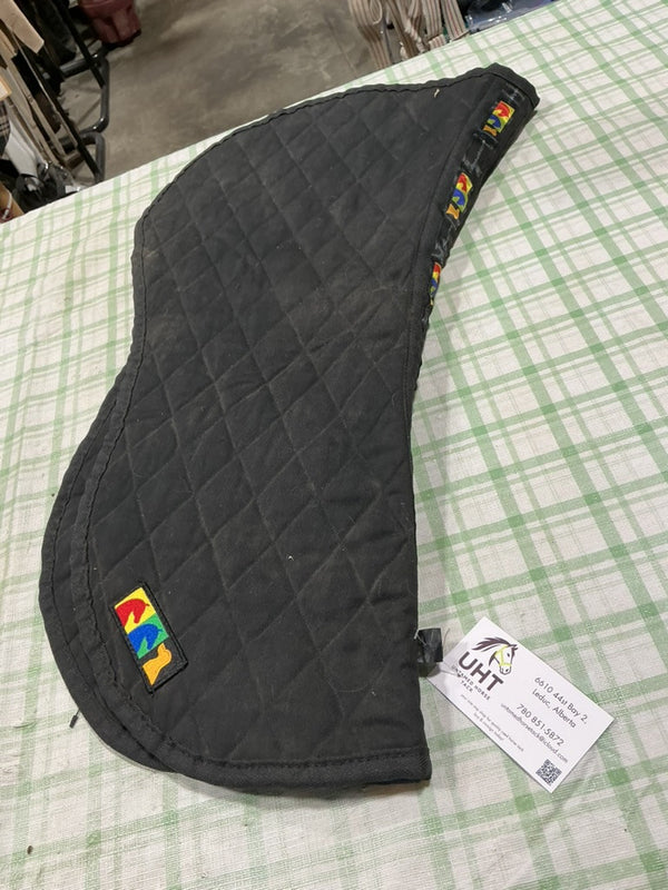 English 1/2 Saddle Pad – Coopers Ridge, Black, 25x14" | Used, Very Good