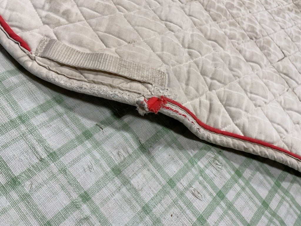 english saddle pad white 
