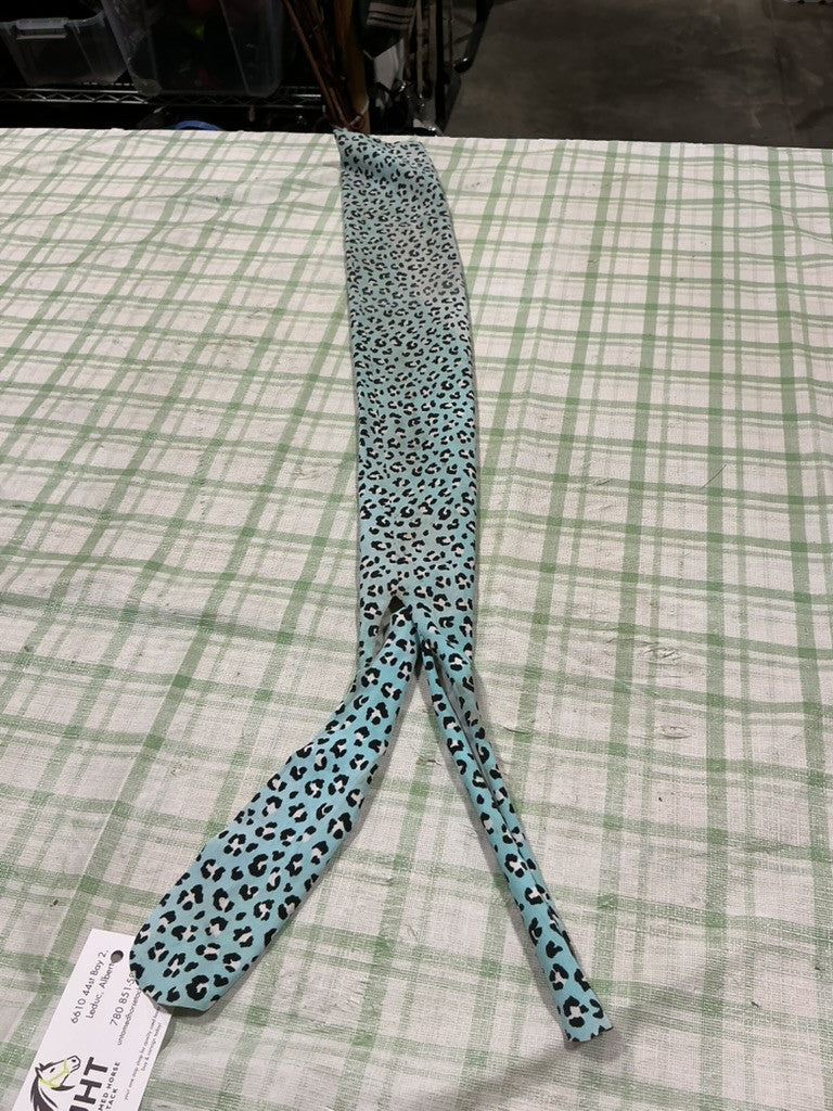 tail bag blue leapord print