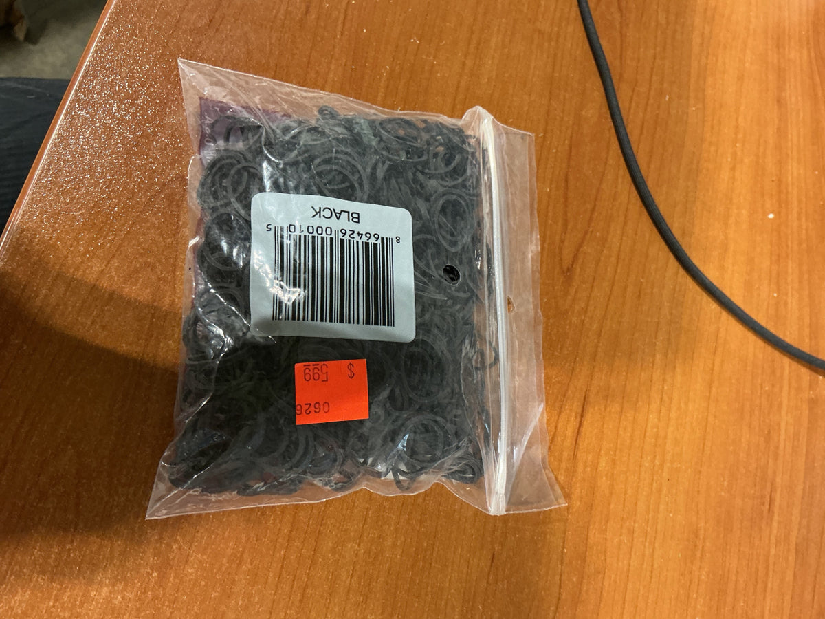 elstic bands 600 piece black 