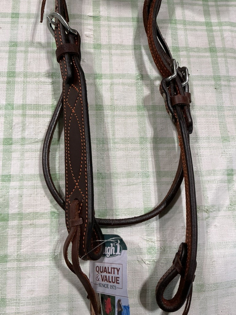 Western Headstall  Harness Colored Thread Browband *NEW*Orange