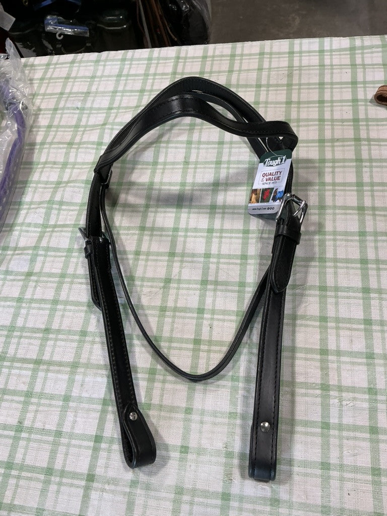 Western Headstall  Leather Draft Browband - Black *NEW*