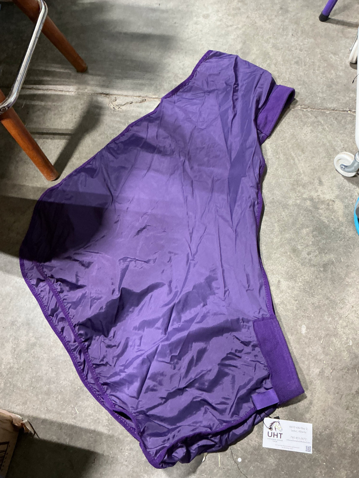 horse bib purple large