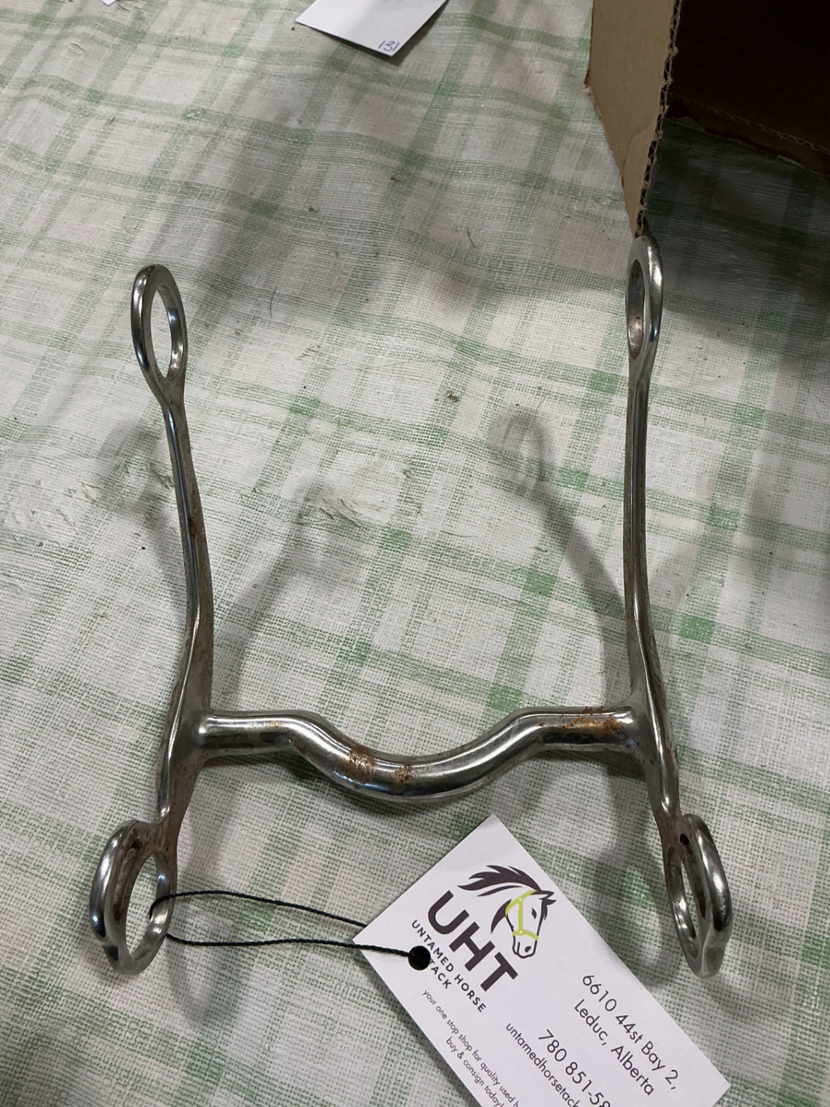 curb bit 5" long shank cheek 