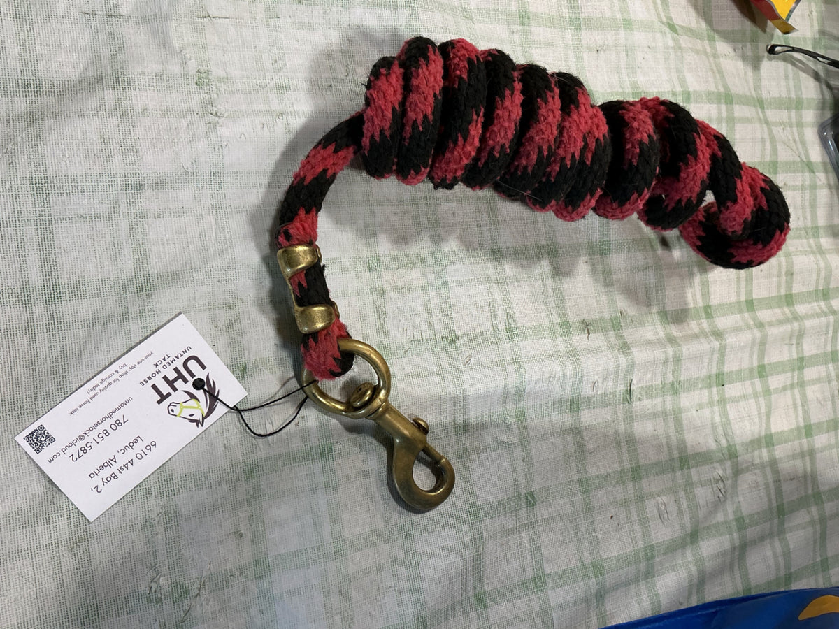 lead rope red 