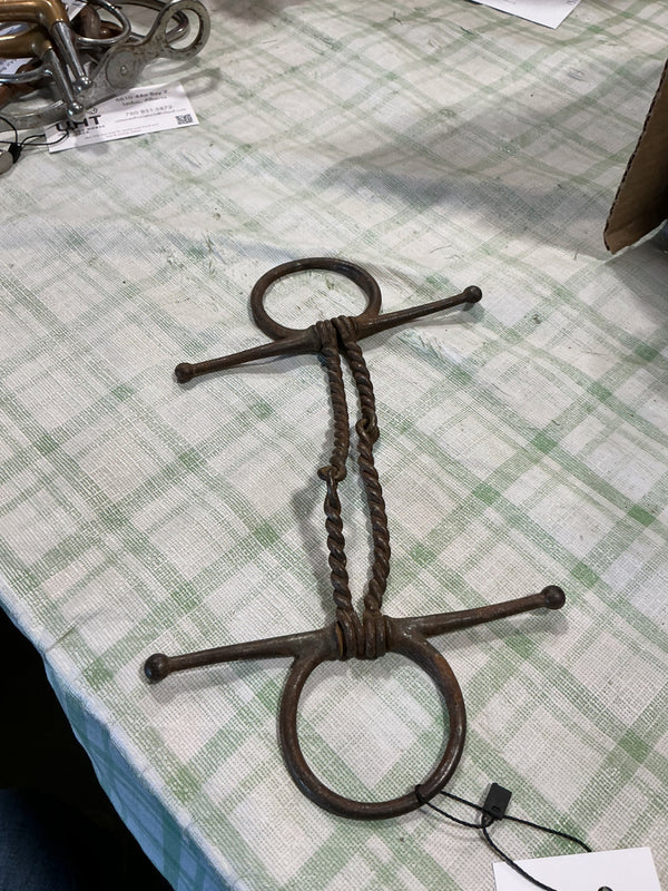 Bit – Full Cheek Snaffle, Double Twisted Wire, Sweet Iron, 5.5" | Used, Good