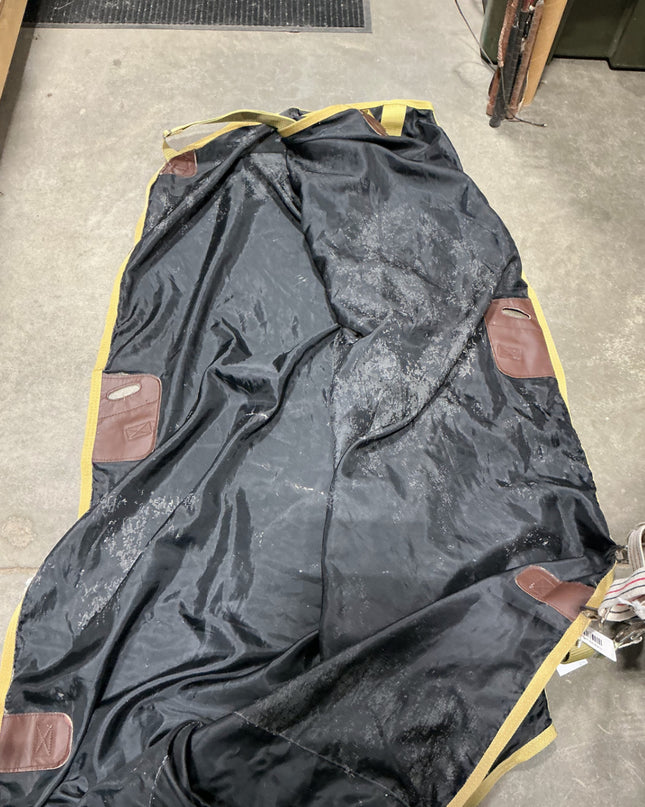 stable sheet 74" black and yellow 