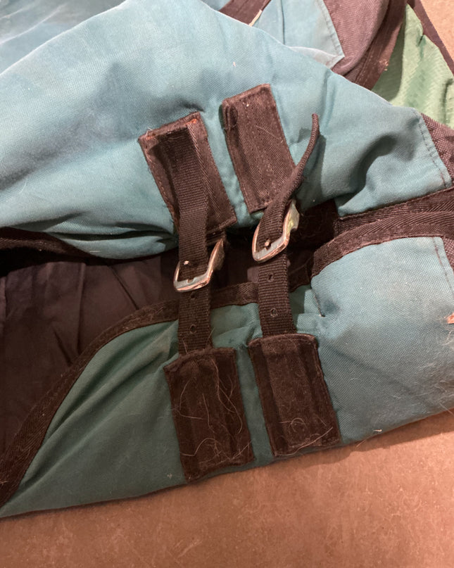 winter blanket teal 64"