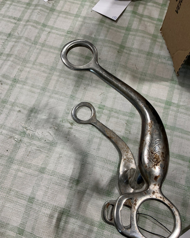 curb bit 5" long shank cheek 